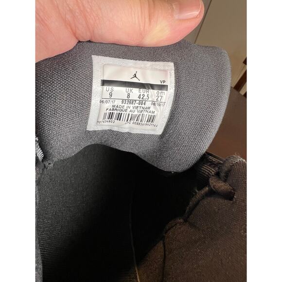 Jordan Men's Jumpman Pro Quick Sneakers Anthracite 932687-004 ~ Size 9 - Picture 8 of 11